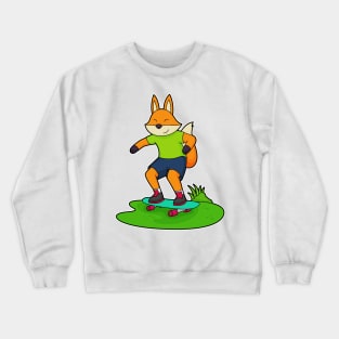 Fox Skater Skateboard Crewneck Sweatshirt